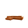 ECKSOFA Carmelo In Nova - Orange, Holzwerkstoff/Textil (275/202cm) - Fun Möbel