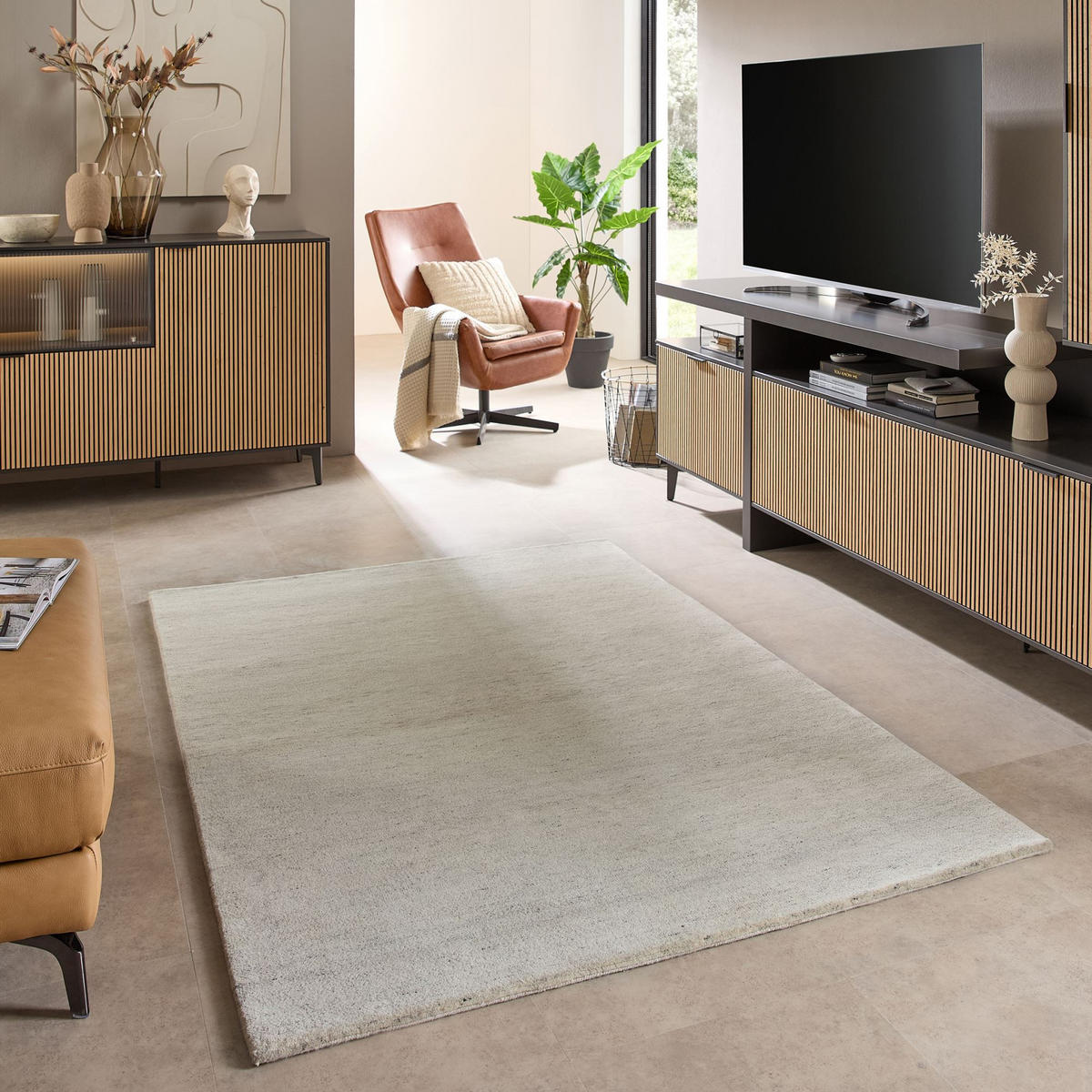 WOLLTEPPICH Heaven 170x240 cm - Grau, Textil (170/240cm) - Natur Pur