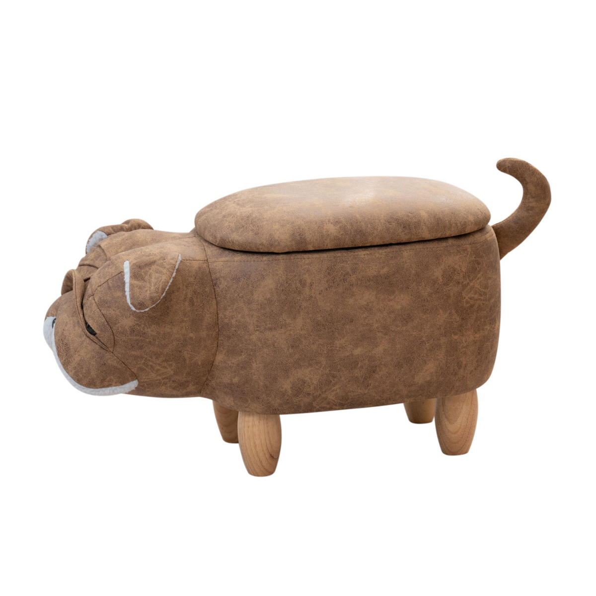TIERHOCKER Mops Braun - Braun, Textil (30/37/63cm) - SVITA
