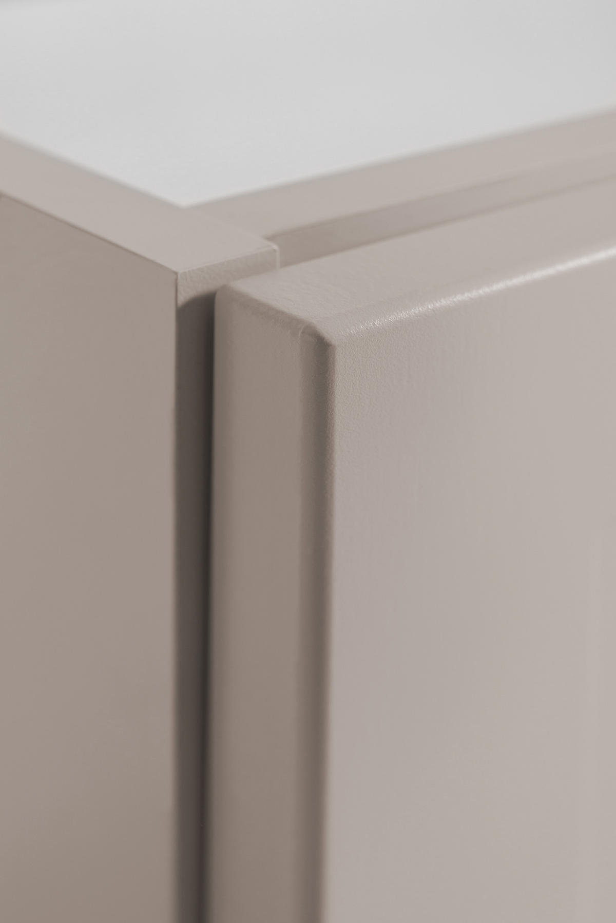 WASCHBECKENUNTERSCHRANK im klassischen Stil, Kaschmir, 60 x 57 x 46 cm - Beige/Silberfarben, Holzwerkstoff (60/57/46cm) - 3XE LIVING