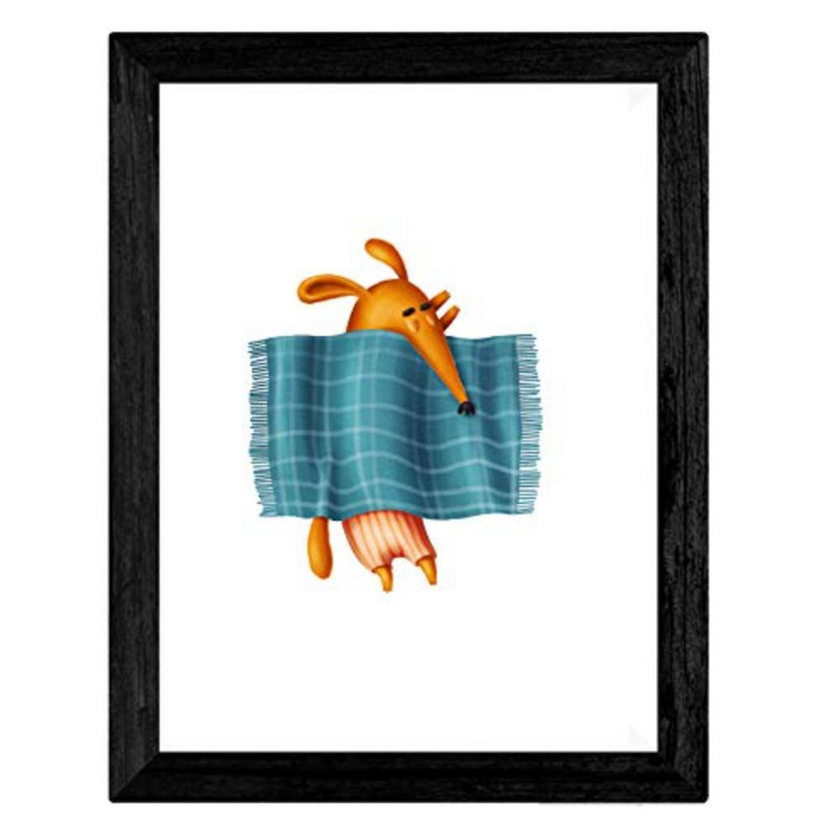 POSTER Set mit 4 lustiger Hunde A4 Rahmenlos - Klar, Papier (29.7/3cm) - Nacnic