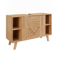 DOLNÍ SKŘÍŇKA POD DŘEZ Lucie Bambus - zelená barva, kompozitní dřevo (100/65/36cm) - Vicco