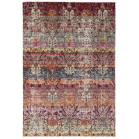 KURZFLOR DESIGNER TEPPICH MODERN VINTAGE ORIENT MUSTER - Rosa, Textil (160/230cm) - Pergamon