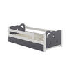 KINDERBETT Jessica Grau 80x160 cm mit Schublade, ohne Matratze - Weiß/Grau, Holzwerkstoff (166/53/86cm) - VitaliSpa