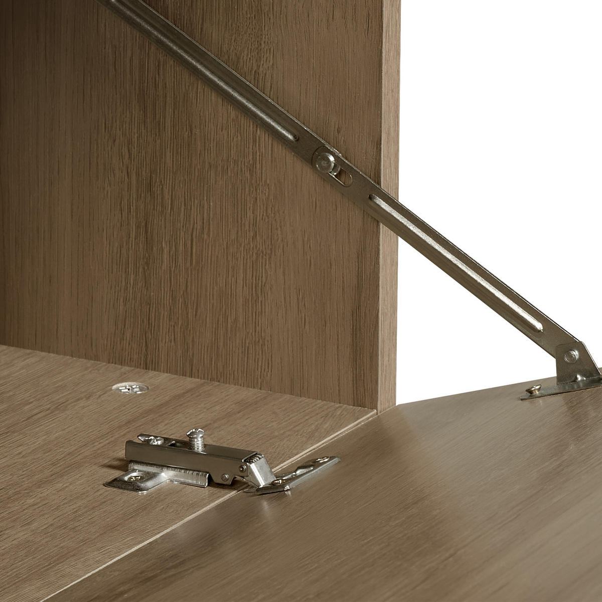 WASCHBECKENUNTERSCHRANK wandmontiertk 60 cm Hellbraun Natal - Hellbraun, Holzwerkstoff (60/47/39cm) - Beliani