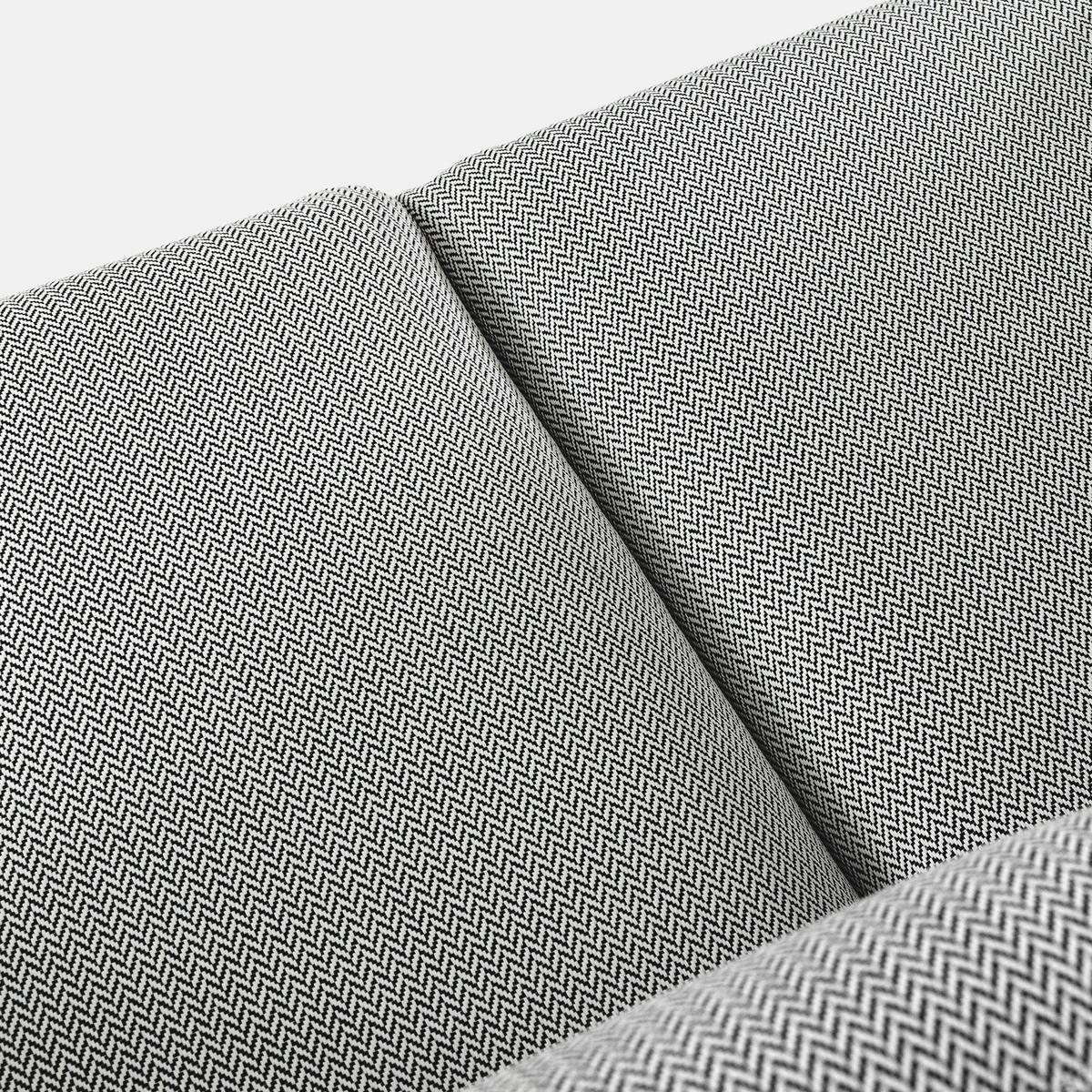 GARTENSOFA RAMBE 2-Personen mit Kissen, Anthrazit - Anthrazit/Schwarz, Textil/Metall (150/80/80cm) - KONSIMO®