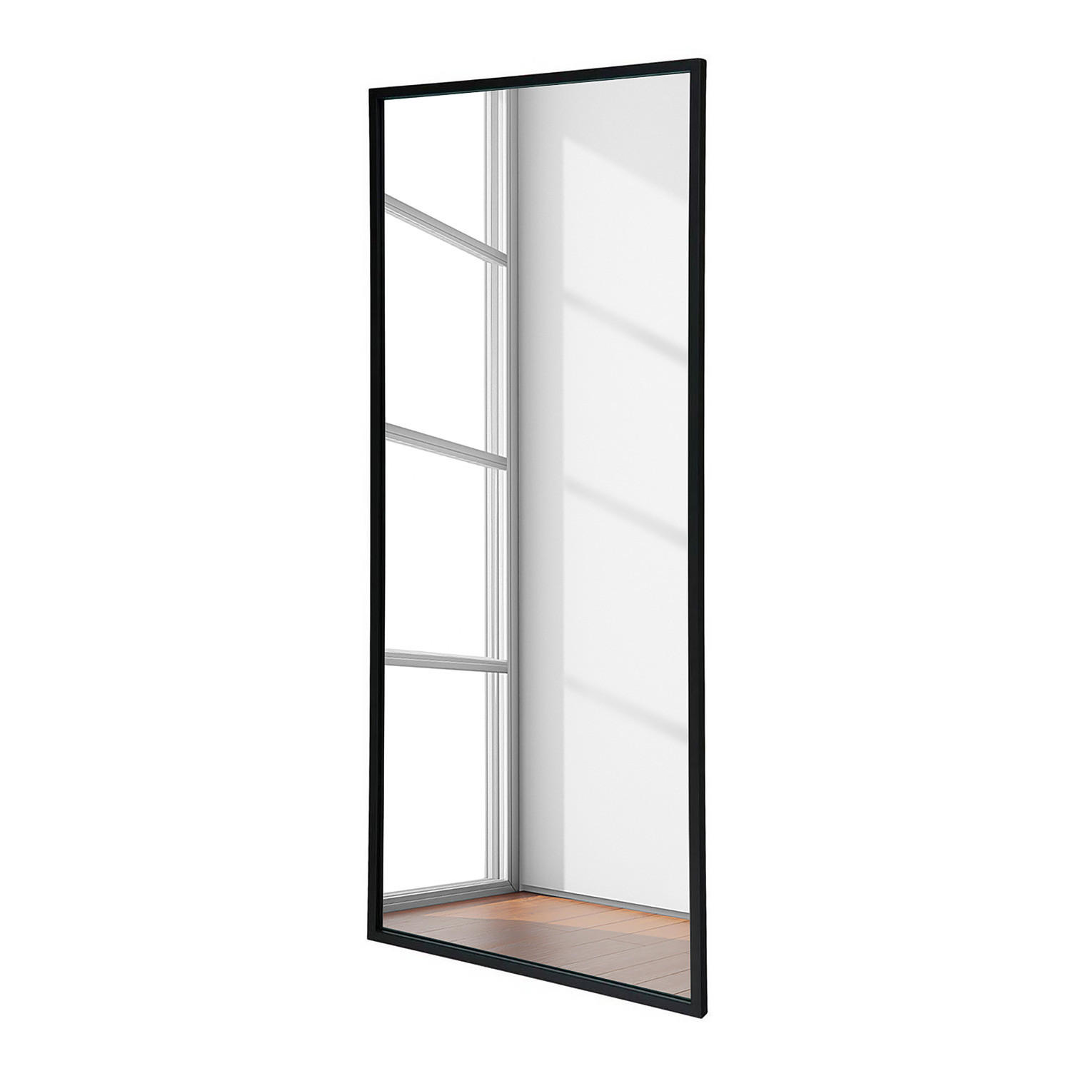 SPIEGEL - Rechteckig - Metall - Schwarz - Schwarz, Metall (70/160/2.5cm) - home24