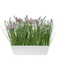 WIESENBLUMEN Künstliches Wiesenblumensortiment - Kunzang 41 cm - Pink, Kunststoff (41cm) - aplanta