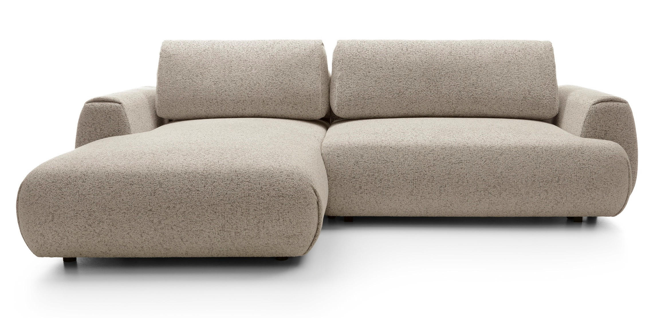 ECKSOFA mit Schlaffunktion 270 cm Ralto, Links, Beige - Beige, Holz (270/167cm) - Emporius