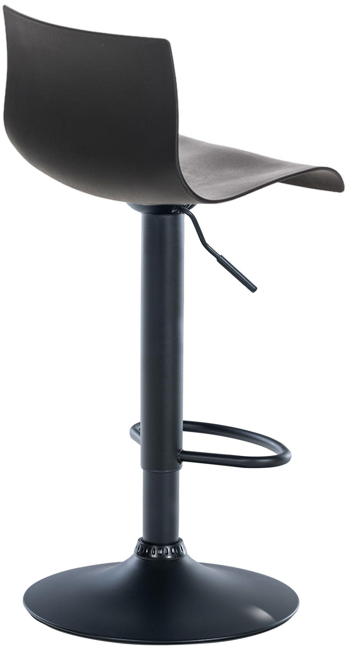 BARHOCKER Kunststoff schwarz - Schwarz, Kunststoff/Metall (39/84/36cm) - CLP