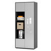 AKTENSCHRANK Amira T30 Weiß Hochglanz 180/80/40 cm - Weiß Hochglanz, Holzwerkstoff (80/180/40cm) - SIMPLYFURN