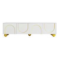TV-LOWBOARD Luxuriös und Weiß 170/38/44 cm - Weiß, Holzwerkstoff (38/44/170cm) - Urban Meuble