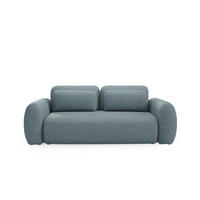 SOFA Carmela 3 Sitzplätze Blau - Blau, Holz (266/95/121cm) - Petits-meubles