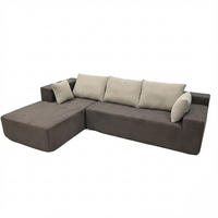 ECKSOFA Luna Braun Sand 3-Sitzer Links - Braun, Textil (267/175cm) - COCO Living