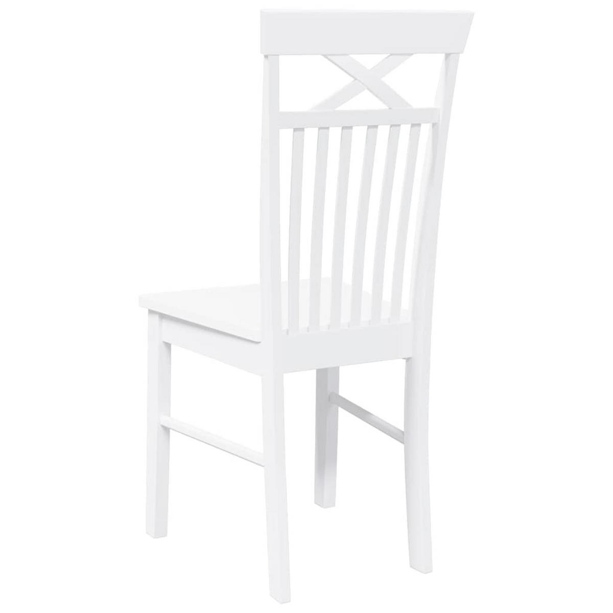 STUHL-SET 2 Stk Korngrafenbach 42.5/94/53.5 cm - Weiß, Holz (42.5/94/53.5cm) - ZMH