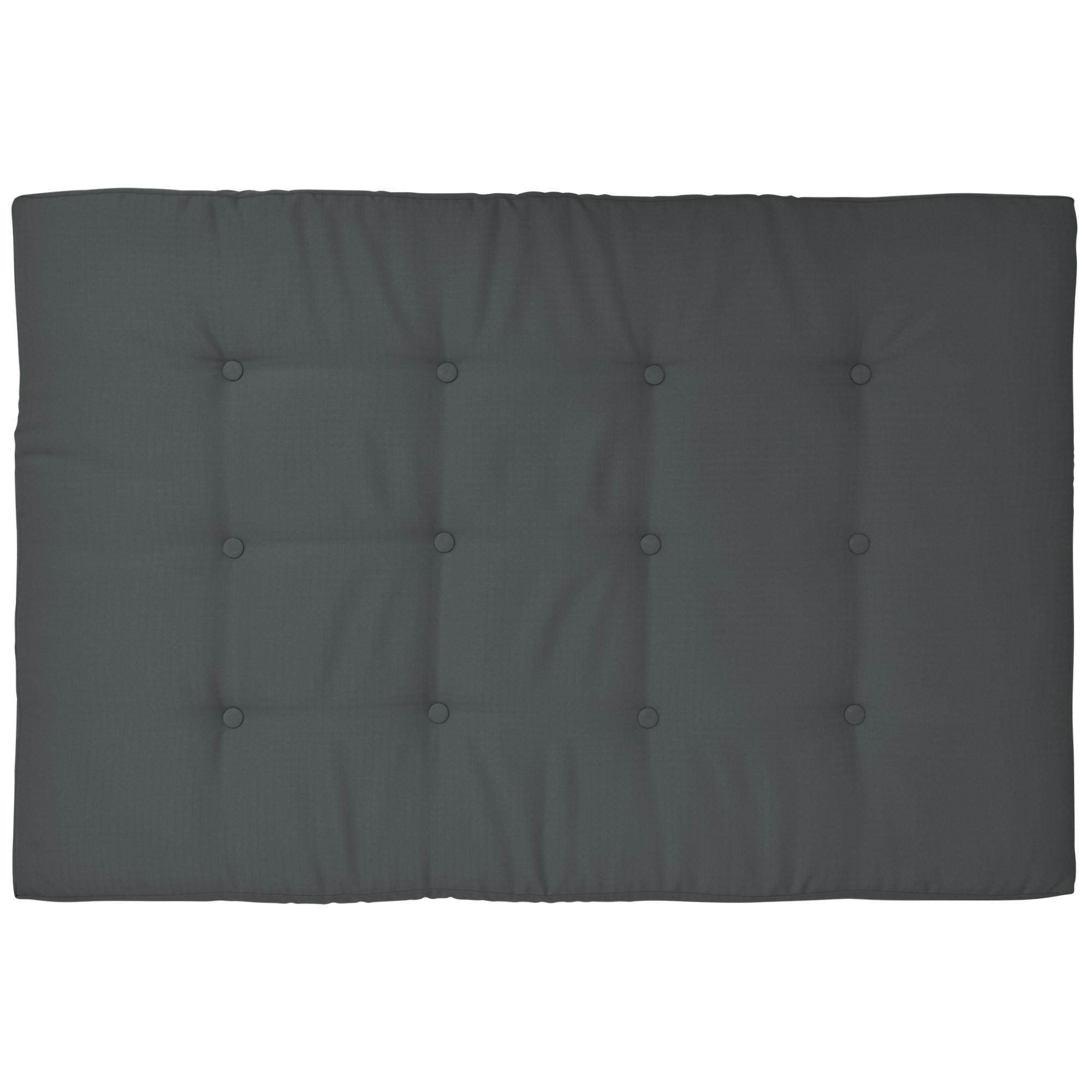 PALETTENKISSEN Eco Elements Sitz 120/80/15 cm Graphitgrau - Grau, Textil (80/15/120cm) - Beautissu 