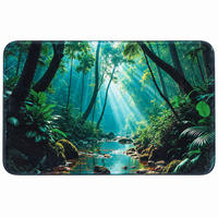 BADTEPPICH Rainforest 70 x 110 cm - Grün, Textil (70/110cm) - Sanilo
