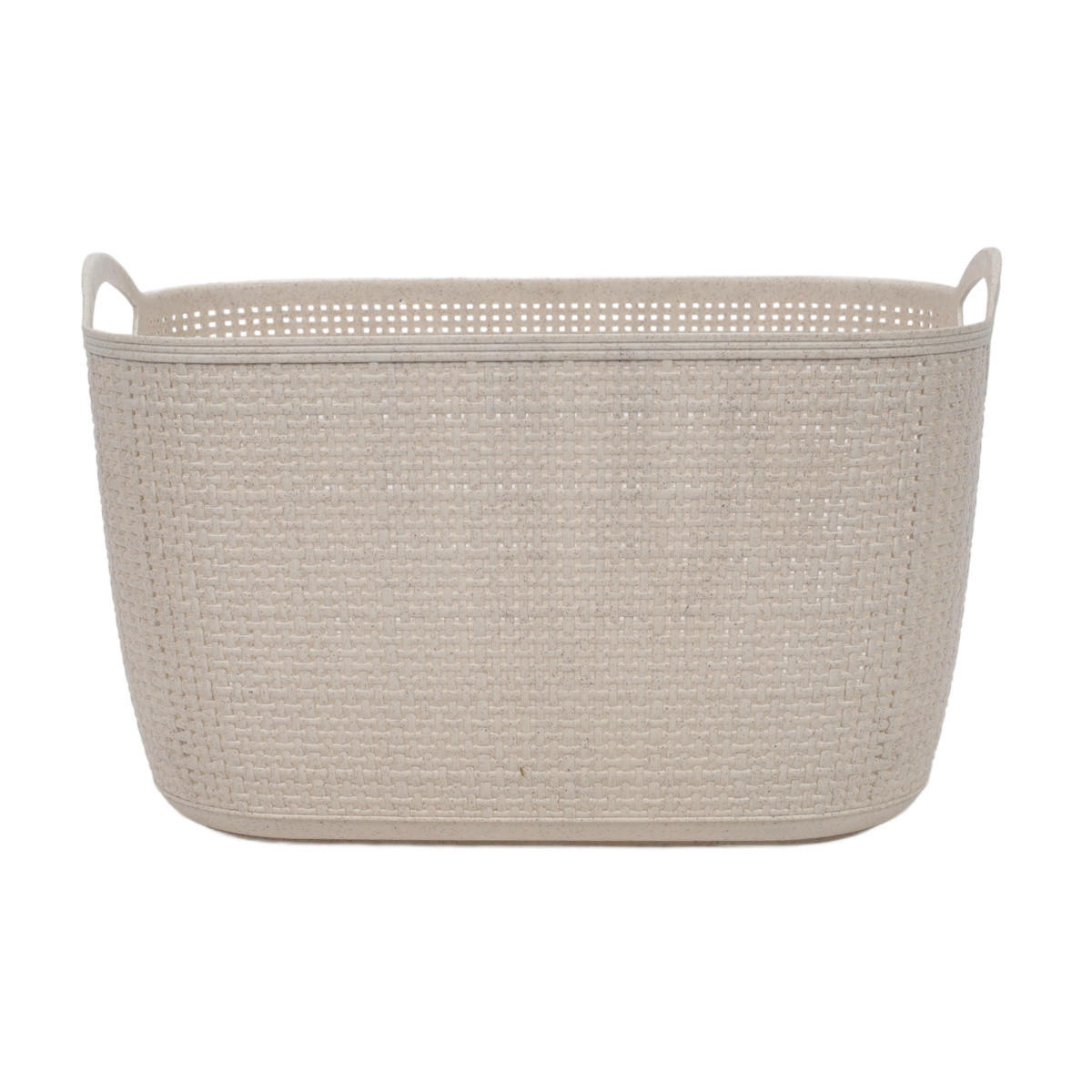 KORB aus Kunststoff 35/24/21,5 cm - Beige, Kunststoff (35/24/21.5cm) - Storage solutions