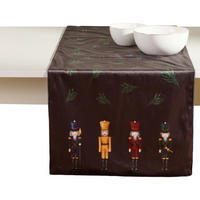 TISCHLÄUFER Soldis - Dunkelgrün, Textil (180/40/1cm) - home&you