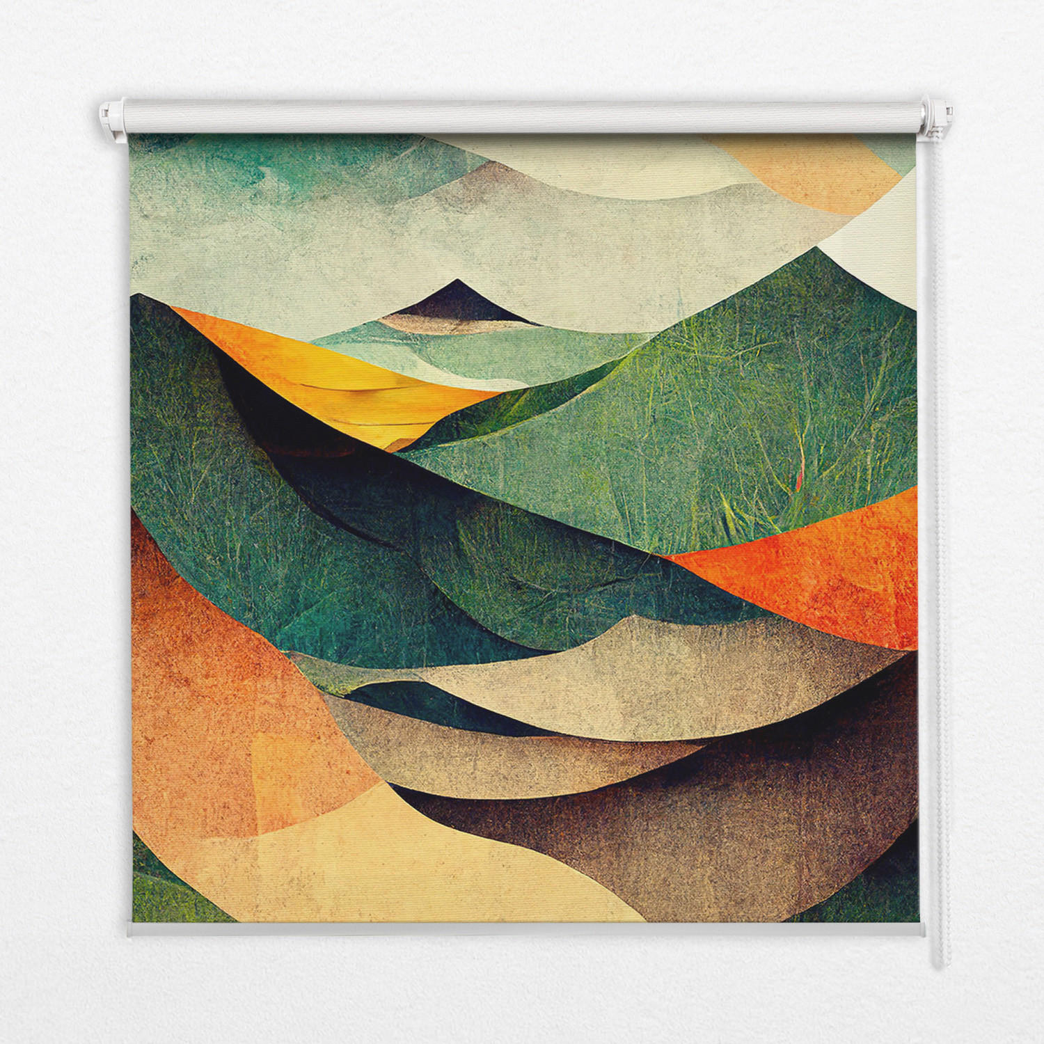 TULUP VNITŘNÍ roleta - okenní roleta - roleta - 100x100 cm - Abstraktní kopce