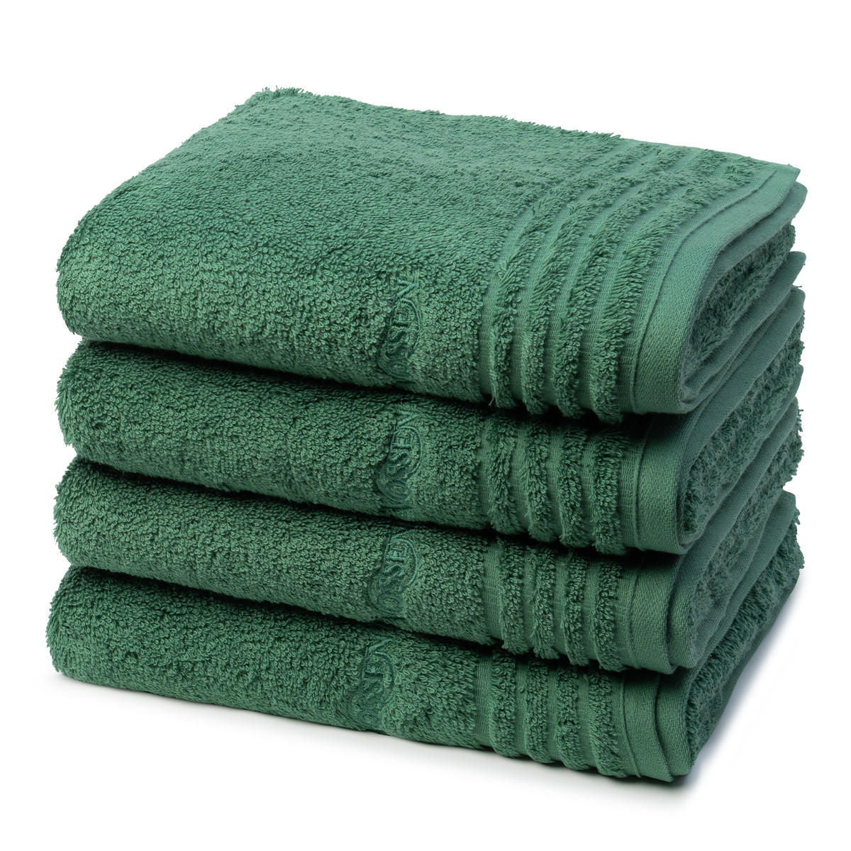 HANDTUCH Vienna Style Supersoft 4er-Set - Grün, Textil (50/100cm) - Vossen