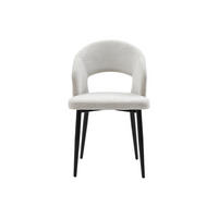 STUHL - 50 cm x 56 cm - Stoff - Hellgrau - NIYAMA - Hellgrau, Textil (50/81/56cm) - Vente-Unique
