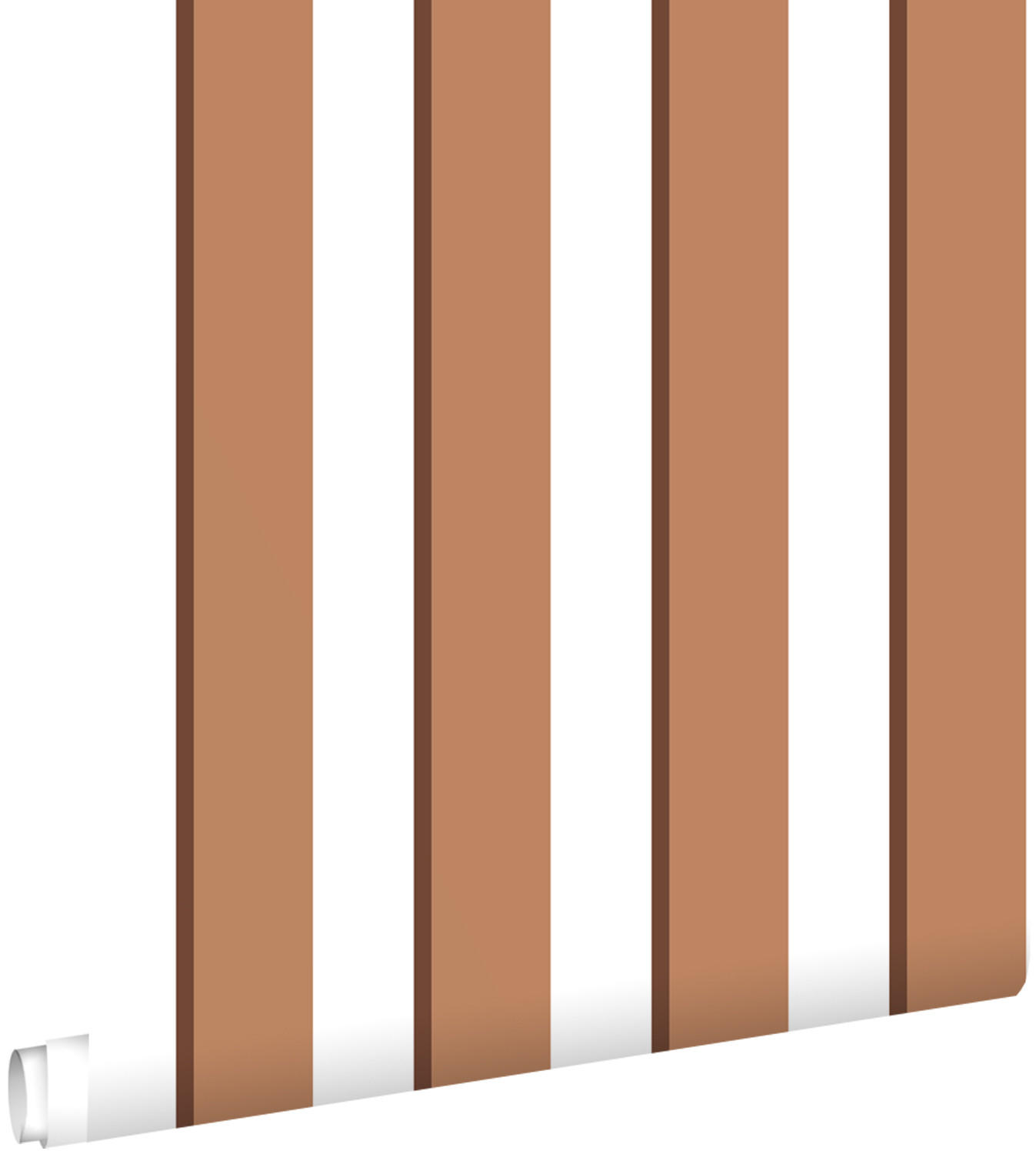 TAPETE Streifen 50 x 900 cm - Terracotta, Papier (50/900cm) - ESTAhome