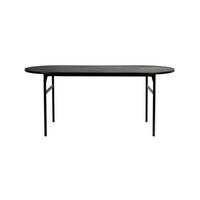 ESSTISCH Marcio - Schwarz - 180/80/75 cm - Schwarz, Metall (180/80/75cm)