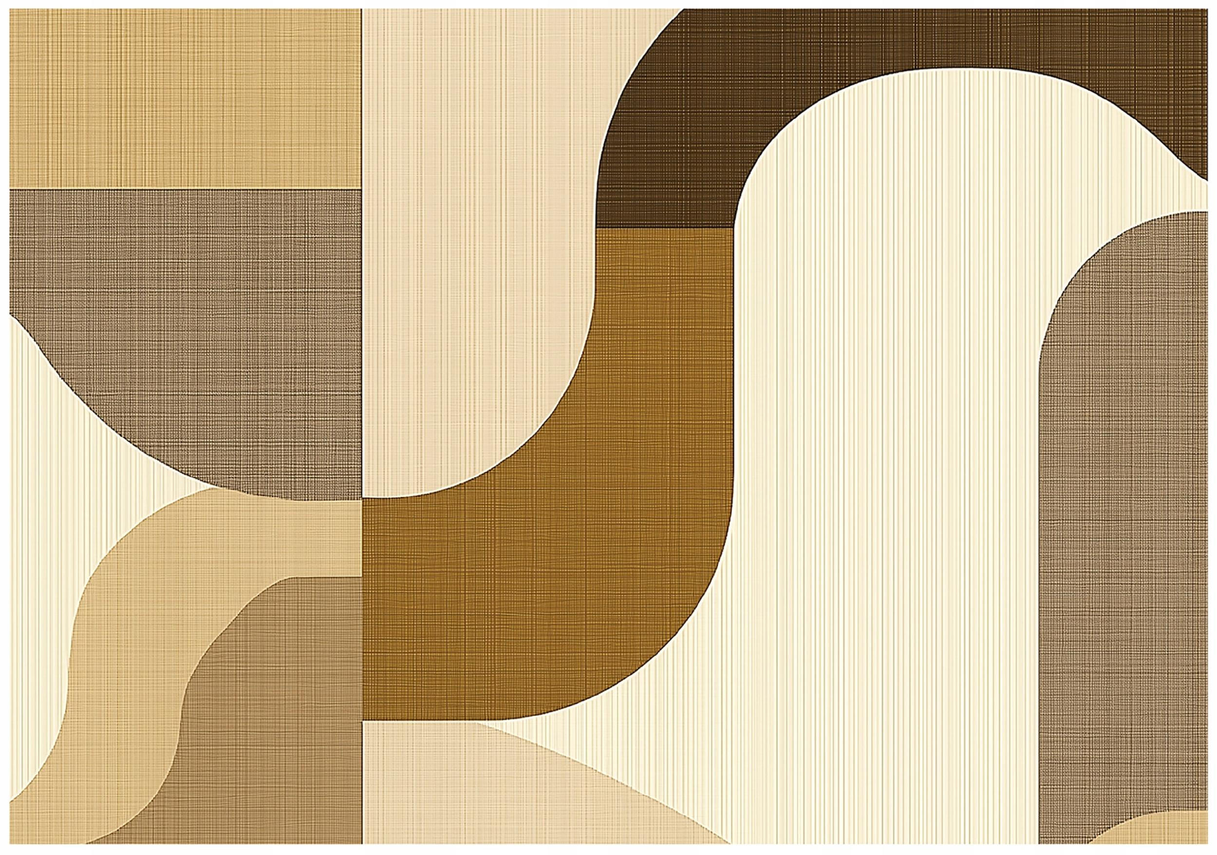 FOTOTAPETE Abstrakt Boho Vlies Tapete Wohnzimmer 300x210 - Multicolor, Papier (300/210cm) - Wallarena