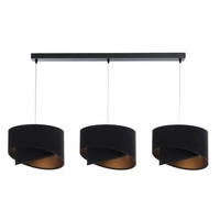 HÄNGELEUCHTE Gold 30/18 cm - Goldfarben/Schwarz, Kunststoff (30/0.3/18cm) - ONZENO