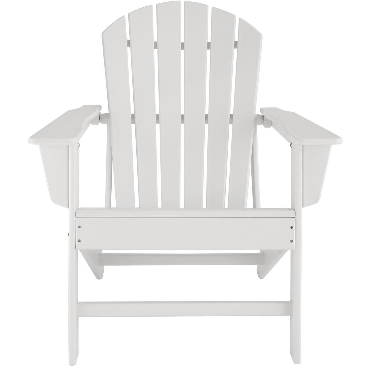 GARTENSTUHL Joan,Belastbarkeit 120 kg, 83 x 79 x 97 cm,weiß/weiß - Weiß, Kunststoff (79/97/83cm) - tectake