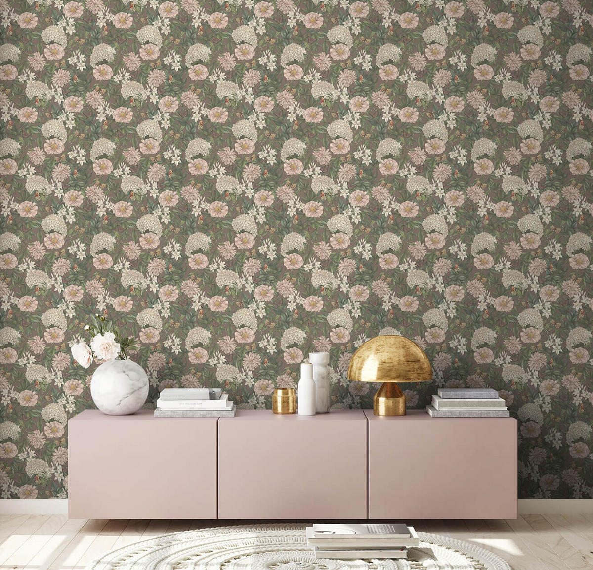 VLIESTAPETE Bunt 53/1005 cm - Braun, Textil (53/1cm) - KUNSTLOFT
