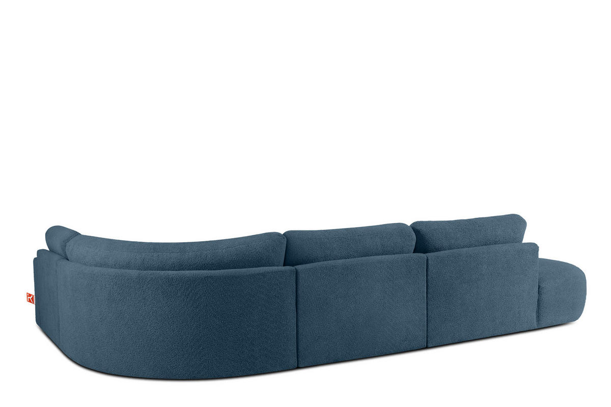 ECKSOFA LINKS ZUCCO, Dunkelblau - Dunkelblau, Holz/Holzwerkstoff (224/373cm) - KONSIMO®