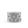 POUF Cosimo Hellgrau Chenille - Hellgrau/Schwarz, Holz/Holzwerkstoff (60/40/60cm) - Maison de Reve