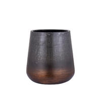 TOPF Nouska Schwarz 57/57/59cm - Schwarz, Metall (59cm) - PTMD Collection