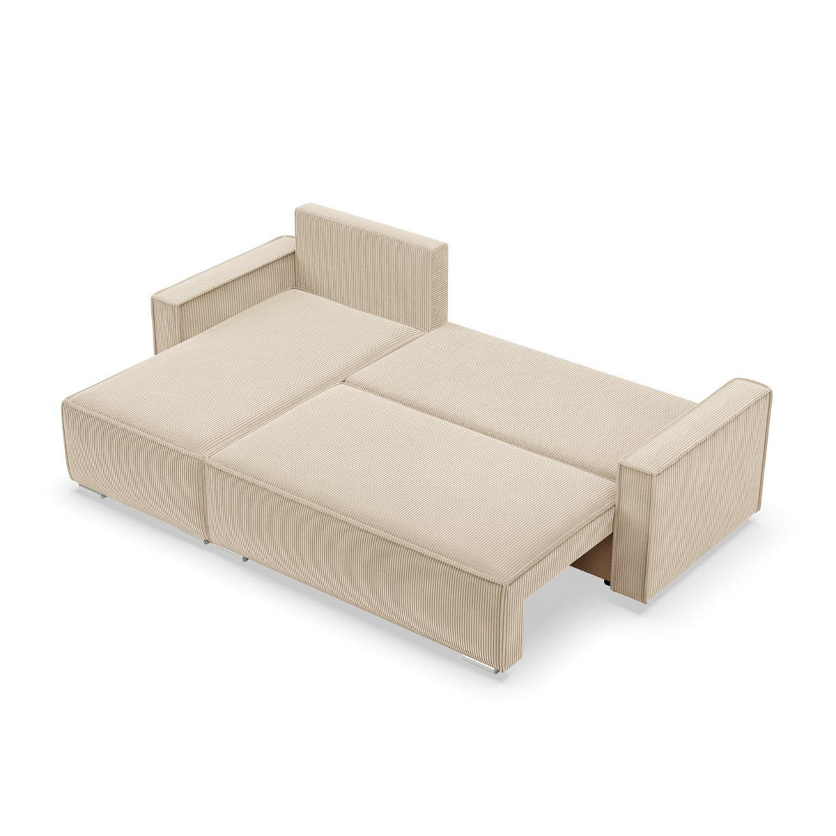 ECKSOFA MIT SCHLAFFUNKTION NOTO BONELL Beige - Beige, Textil (142/231cm) - Mebligo