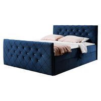 BOXBETT Malaga - Dunkelblau, Holz (200/200cm) - MIRJAN24