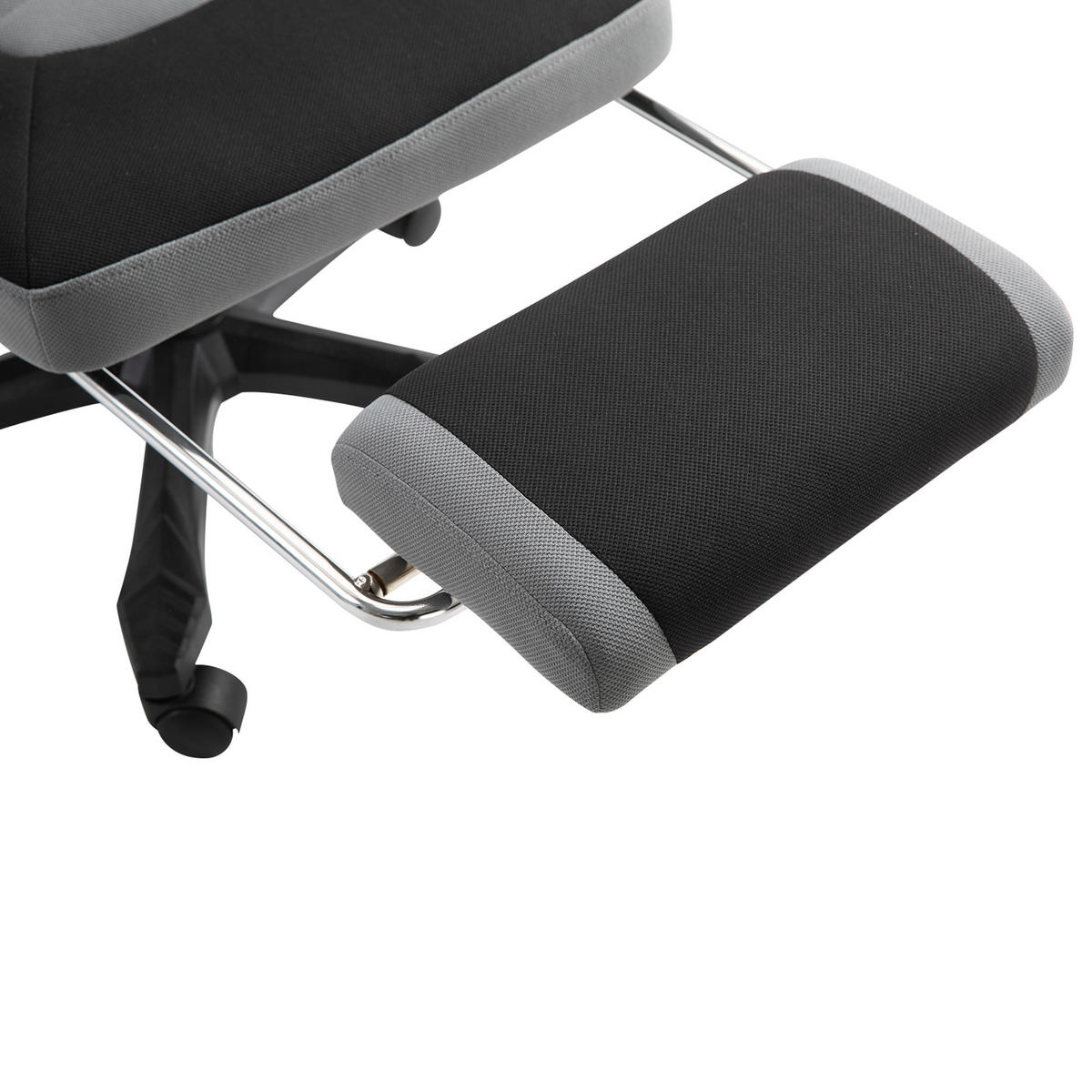 GAMINGSTUHL DE-11667 mit Fußstütze & Mesh Grau/Schwarz - Grau, Metall (160.02/309.88/147.32cm) - ComfortXL