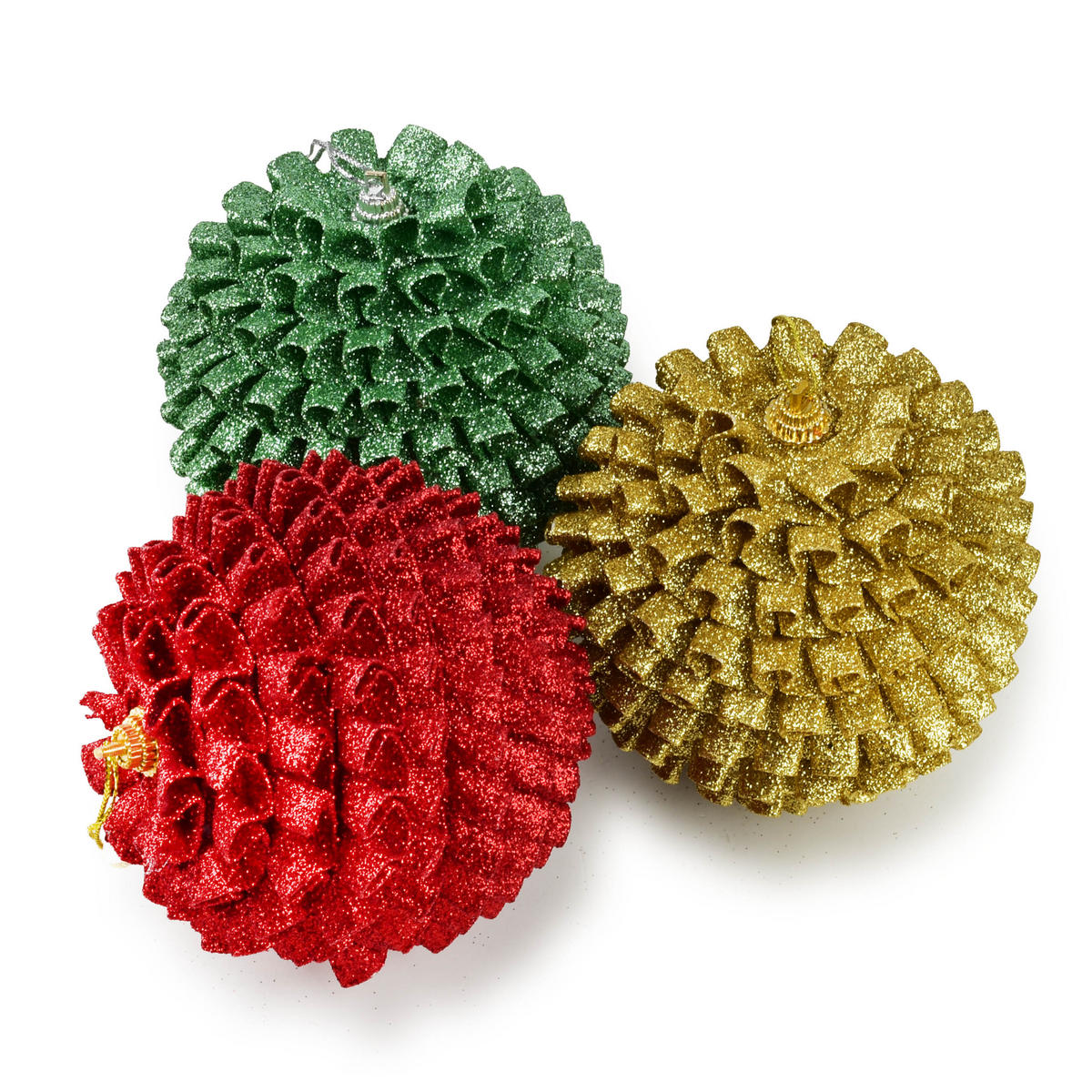 CHRISTBAUMKUGEL Santa Lila 10cm Styropor - Goldfarben, Kunststoff (10/10/10cm) - Mondex
