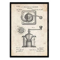 POSTER Kaffeemühle Patent A3 Rahmenlos - Klar, Papier (29.7/5/42cm) - Nacnic