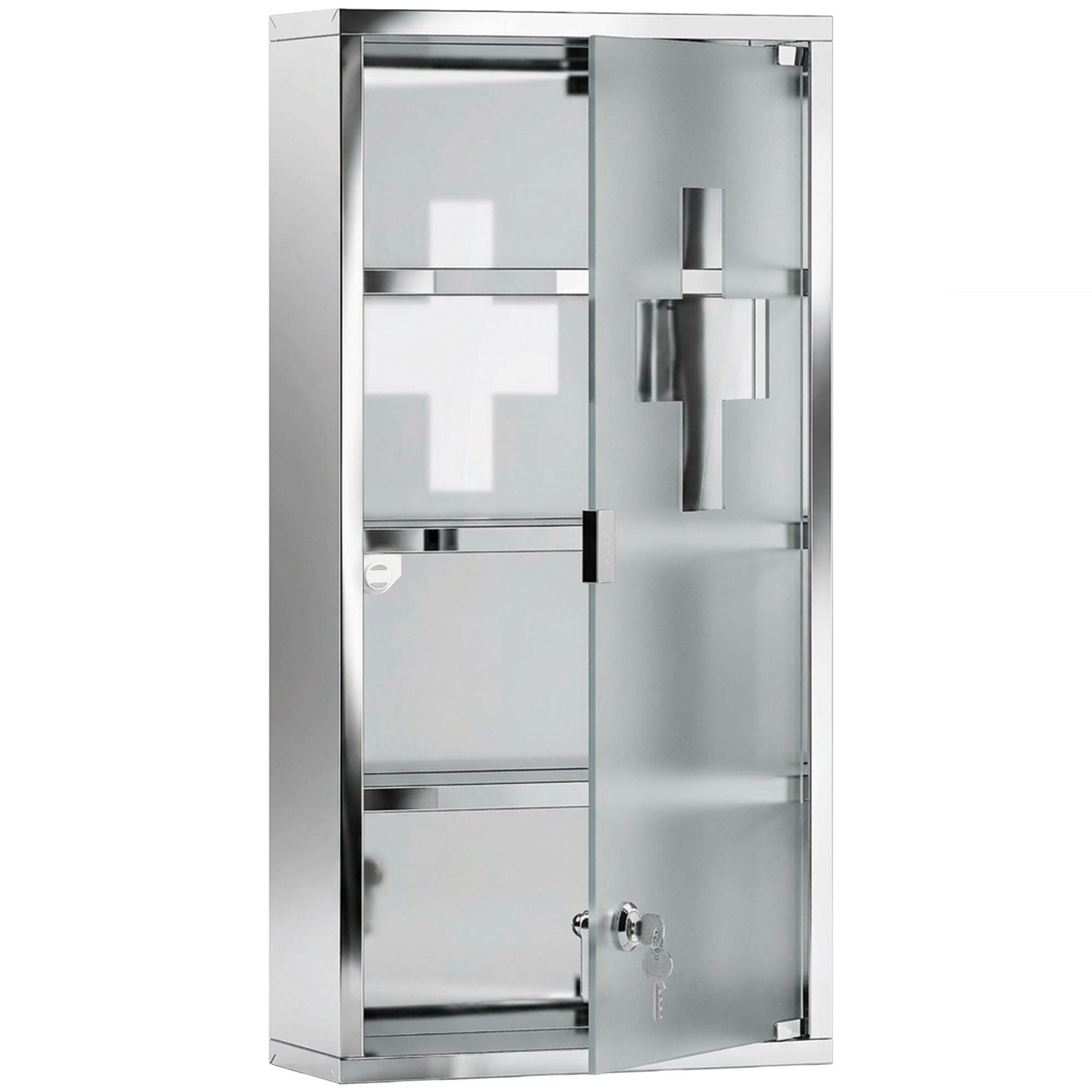 MEDIZINSCHRANK Transparent 1 Stück - Beige, Kunststoff (30/60/12cm) - GiPP