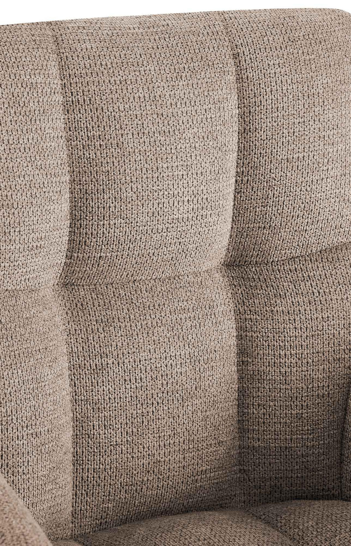 ARMLEHNENSTUHL Stoff Taupe - Taupe/Schwarz, Textil/Metall (59/87/59cm) - CLP