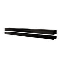 TV-RACK SKY 280 cm mit LED-Beleuchtung - Schwarz, Holzwerkstoff (280/25/34cm) - Lookway