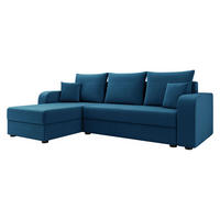 ECKSOFA Hewlet Bis - Blau/Schwarz, Holz/Kunststoff (237/139cm) - MIRJAN24