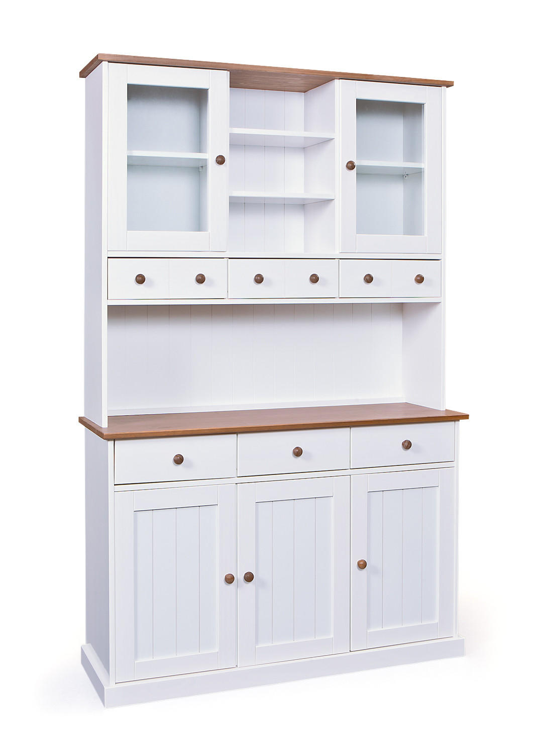 BUFFET weiß - Weiß, Holzwerkstoff (131/205/45cm) - ebuy24
