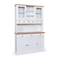 BUFFET weiß - Weiß, Holzwerkstoff (131/205/45cm) - ebuy24