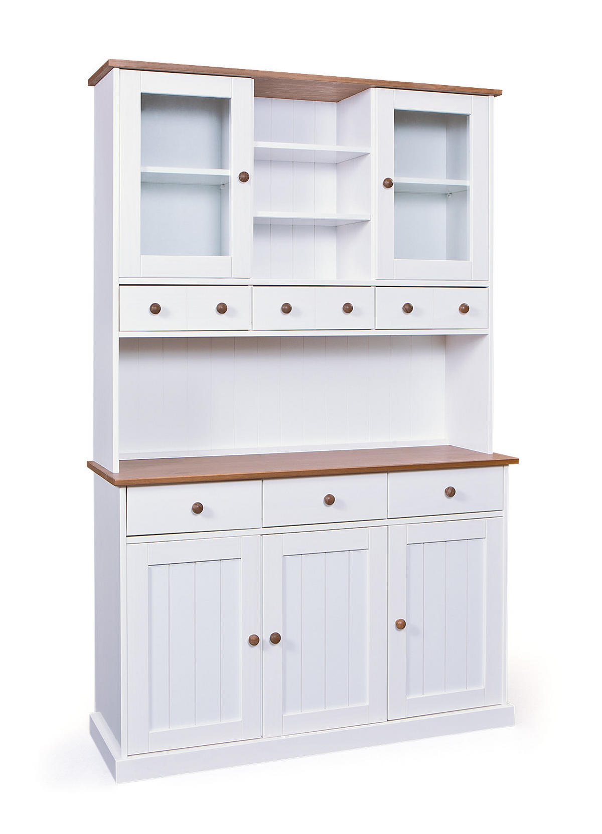 BUFFET weiß - Weiß, Holzwerkstoff (131/205/45cm) - ebuy24