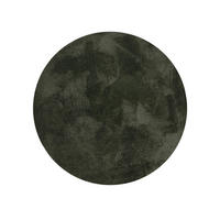 TEPPICH Nina waschbar ø 150 cm rund - Grün, Kunststoff (150/150cm) - benuta Nest