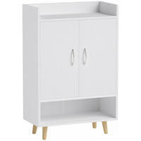 SCHUHSCHRANK, für 12 Schuhe, 60 x 30 x 92 cm, Weiß - Weiß, Holzwerkstoff (60/92/30cm) - HOMCOM