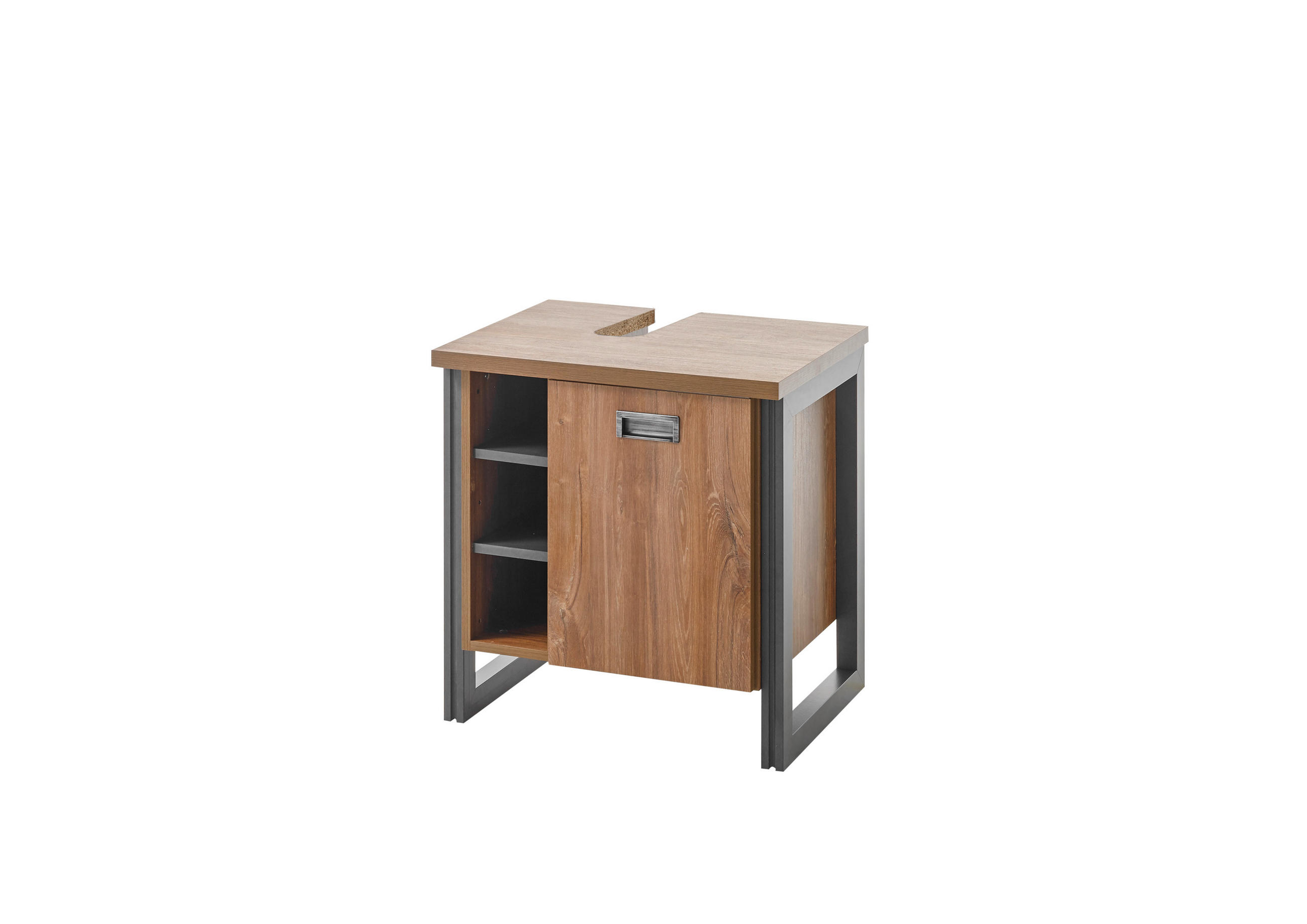 Livojo Waschbeckenunterschrank Eiche 61x62x40 cm